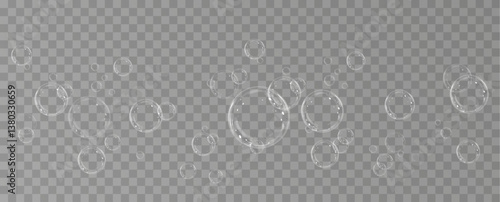 Soap bubbles background