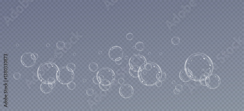 Soap bubbles background