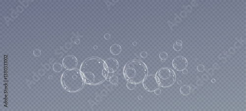 Soap bubble.Flying bubble.Vector.Background.
Soap bubbles background
