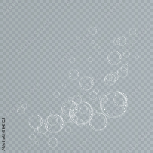 Soap bubbles background