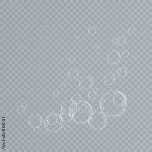 Soap bubbles background