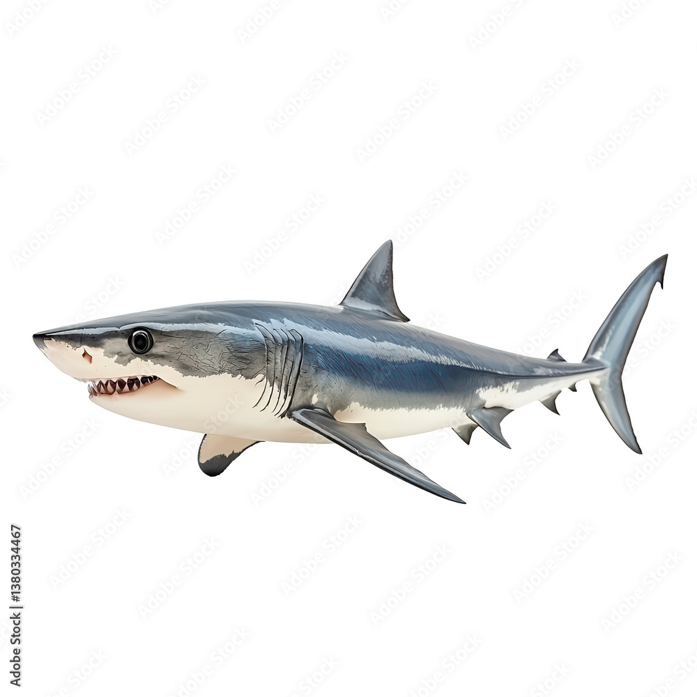 Naklejka premium A Mako Shark Isolated on transparent background, png