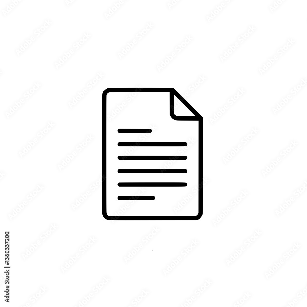 Document Vector Icon Document Vector Icon
