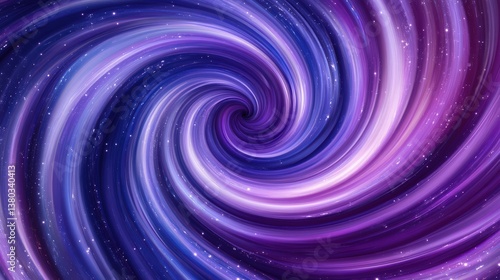 Abstract Colorful Swirl Cosmic Background with Stars and Gradient