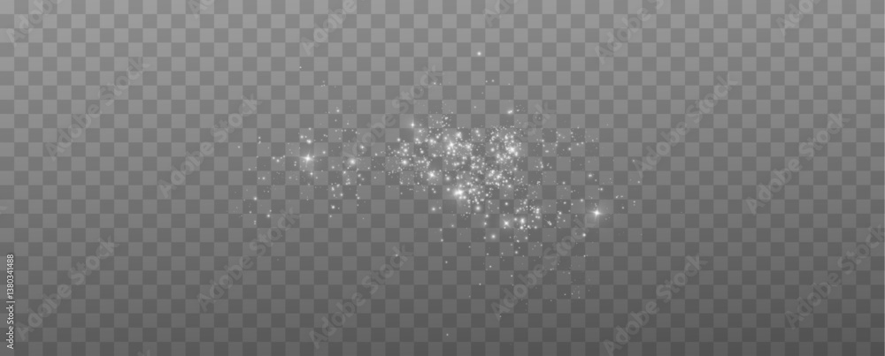 Shimmering particles. Dust sparkles. Light effect.
Shimmering particles. Dust sparkles. Light effect.