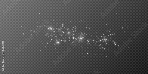 
Shimmering particles. Dust sparkles. Light effect.