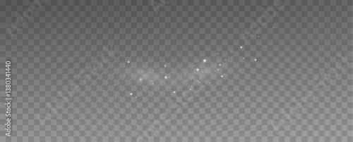 
Shimmering particles. Dust sparkles. Light effect.