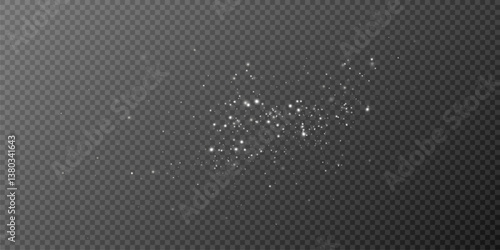 
Shimmering particles. Dust sparkles. Light effect.
