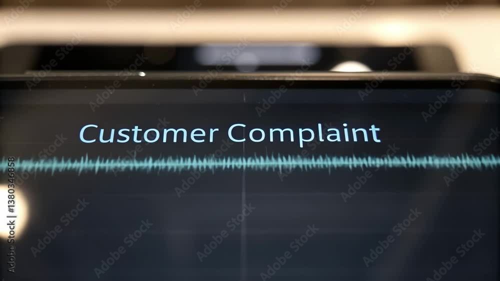 Customer complaint recording highlights quality assurance service for effective feedback resolution and customer satisfaction.