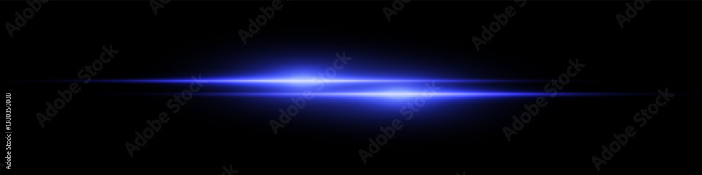 Bright horizontal beam of light on black background. Glowing laser effect creating futuristic and sci-fi aesthetics. Suitable for technology, energy, speed and digital design themes. Bright horizontal beam of light on black background. Glowing laser effect creating futuristic and sci-fi aesthetics. Suitable for technology, energy, speed and digital design themes.