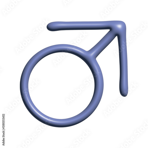 3d butch gender identity icon Symbol used to represent sex and gender
