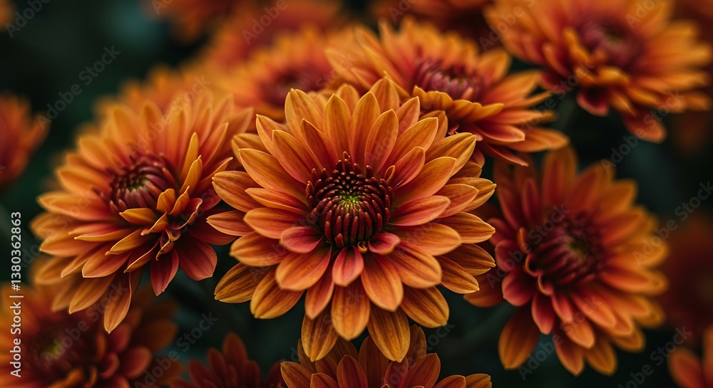 Obraz premium Autumn Ember Glow AI Generated