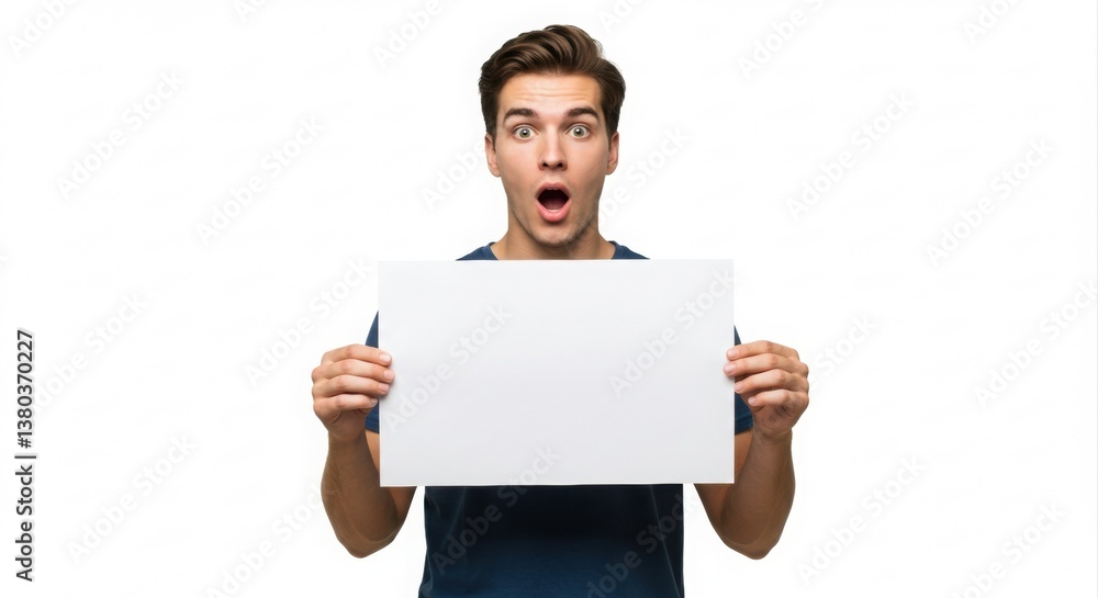 Man holding blank sign. ready for your message. Man holding blank sign. ready for your message.