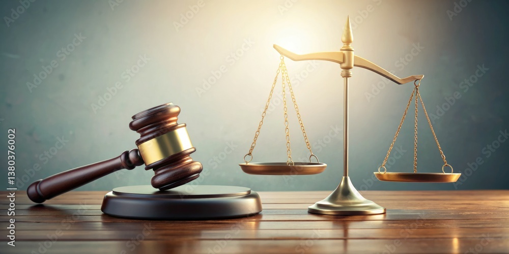Bankruptcy Illustration: Long Exposure Photo of Gavel & Broken Scale - Flat Design Bankruptcy Illustration: Long Exposure Photo of Gavel & Broken Scale - Flat Design