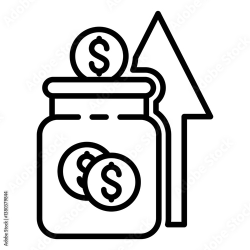 savings growth icon