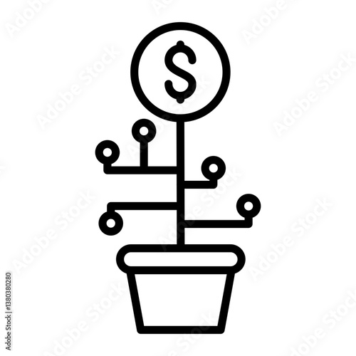 dividend yield icon