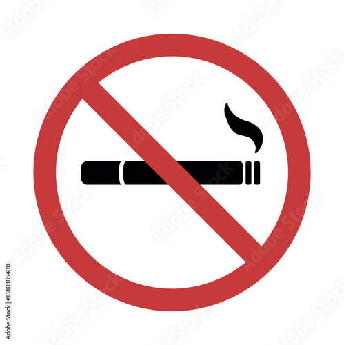 no smoking area icon minimalist element