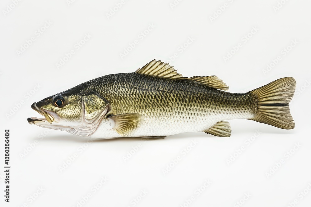 Fototapeta premium A detailed image of a fish displayed on a white background