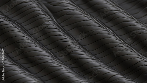 Textured Surface with Diagonal Parallel Ridges and Grooves