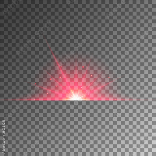 Lens Flare, light glow effect. sun or realistic shining star with backlight effect. bokeh glitter and sparkles or sparkles on transparent background.