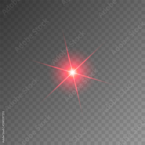 Lens Flare, light glow effect. sun or realistic shining star with backlight effect. bokeh glitter and sparkles or sparkles on transparent background.