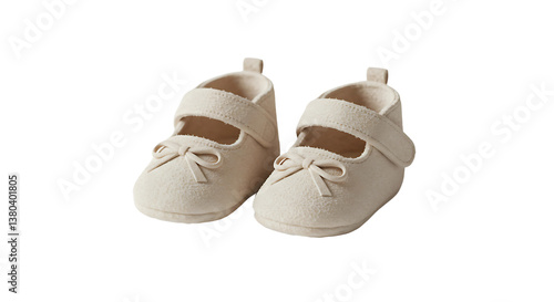 baby shoes on white background
