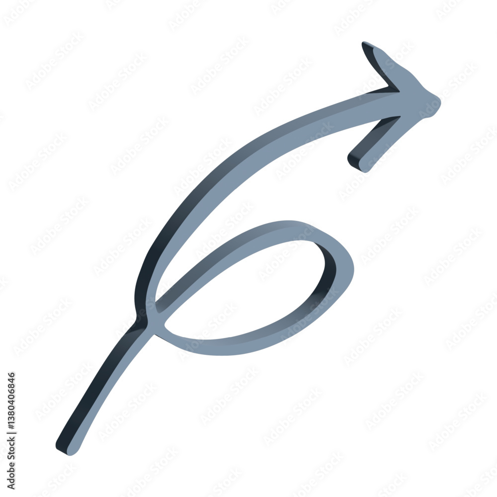 3d arrow symbol. Business clipart. Single element for design 3d arrow symbol. Business clipart. Single element for design