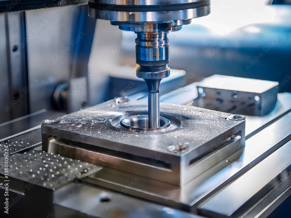 Milling machine, metal machining, aluminum and steel Milling machine, metal machining, aluminum and steel
