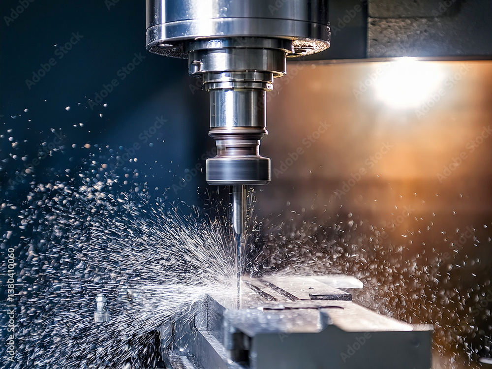 Milling machine, metal machining, aluminum and steel Milling machine, metal machining, aluminum and steel