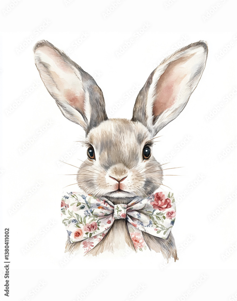 Obraz premium rabbit with a gift