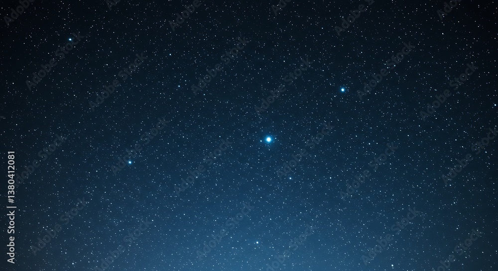 Fototapeta premium Celestial Dust and Solitary Light AI Generated
