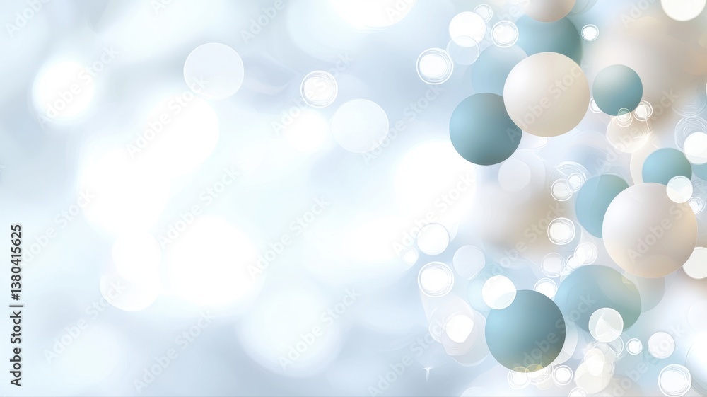 Abstract molecular structure with blue and white spheres on a soft blurred background, symbolizing innovation. Abstract molecular structure with blue and white spheres on a soft blurred background, symbolizing innovation.