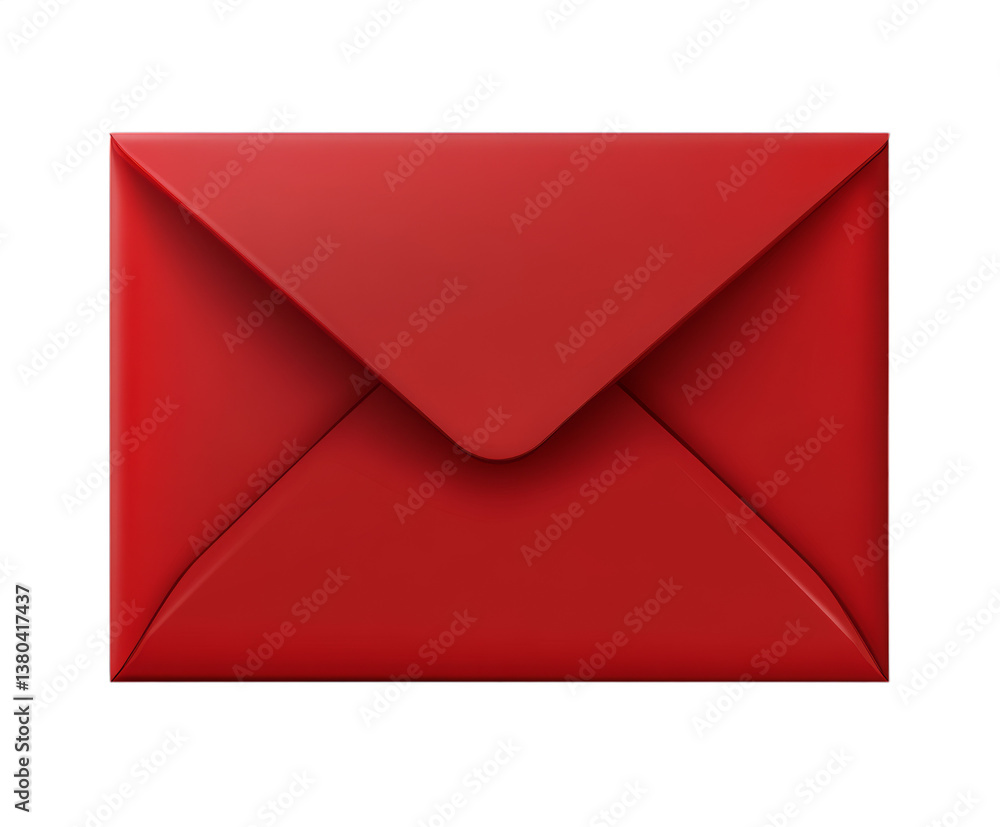 The red envelope sits against a clean white background, suggesting a sense of anticipation. Ideal for sending invitations or expressing heartfelt messages during celebrations The red envelope sits against a clean white background, suggesting a sense of anticipation. Ideal for sending invitations or expressing heartfelt messages during celebrations