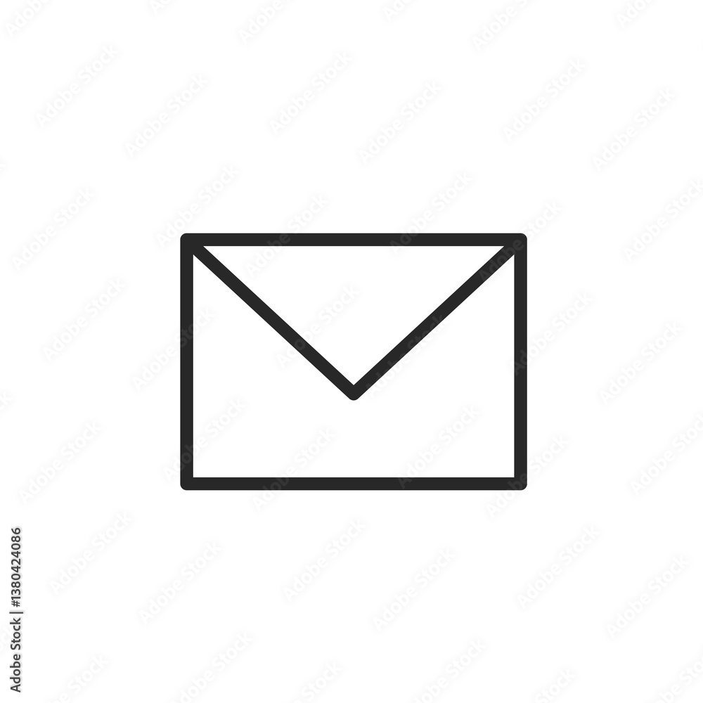 Vector illustration of an e-mail envelope icon Vector illustration of an e-mail envelope icon