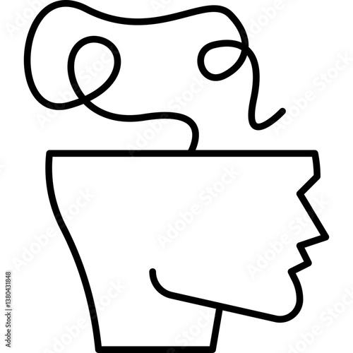 Scroll icon single vector illustration