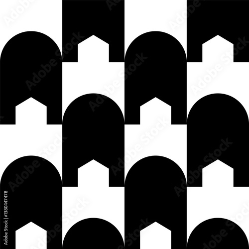 Abstract geometric seamless...