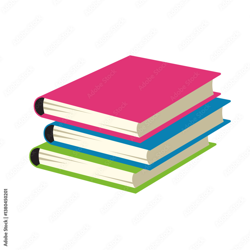 stack of books on white background stack of books on white background