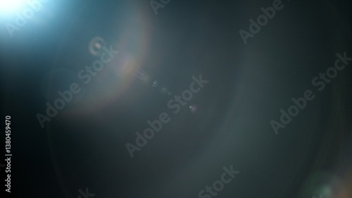 Abstract background of real lens flare for overlay or transition