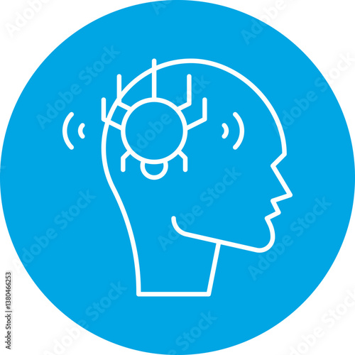 Pirate Skull II icon single vector illustration