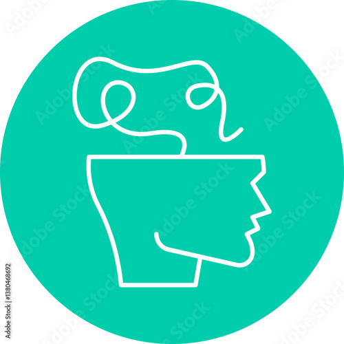 Scroll icon single vector illustration