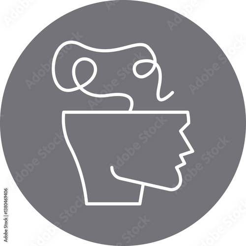 Scroll icon single vector illustration