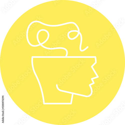 Scroll icon single vector illustration