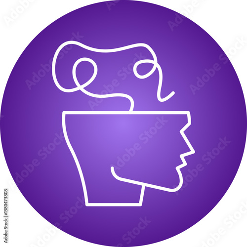 Scroll icon single vector illustration