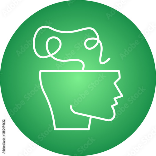 Scroll icon single vector illustration