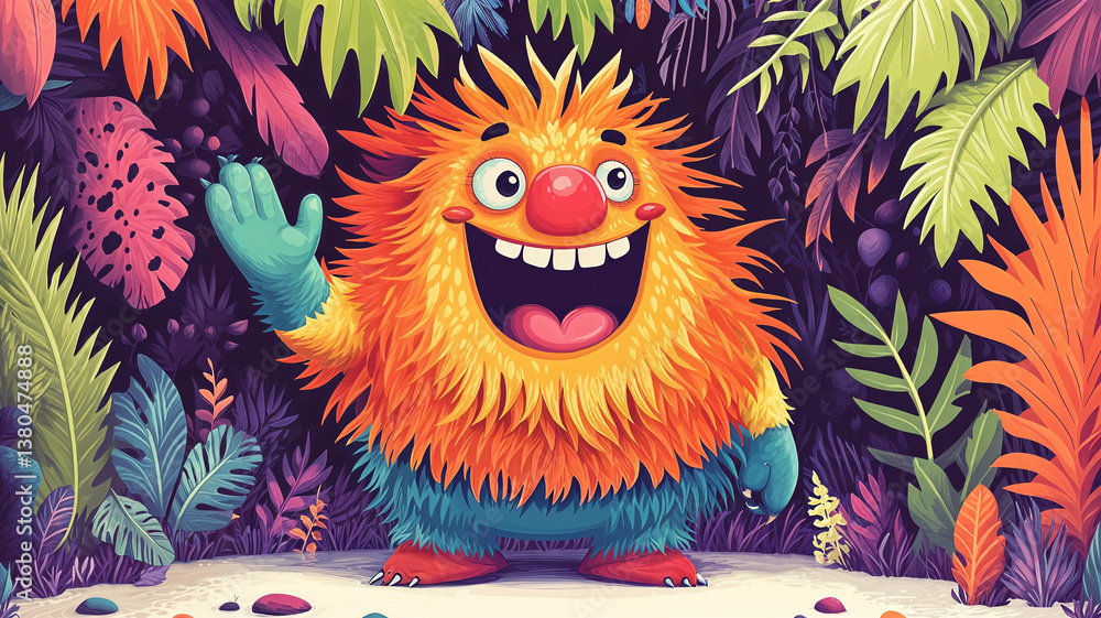 A vibrant, joyful creature, welcoming and full of energy.
