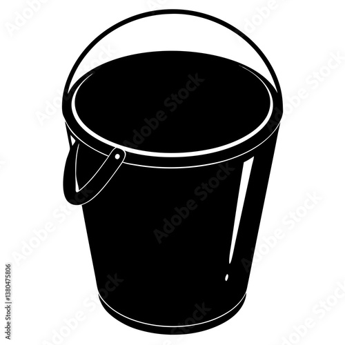 Paint bucket silhouette