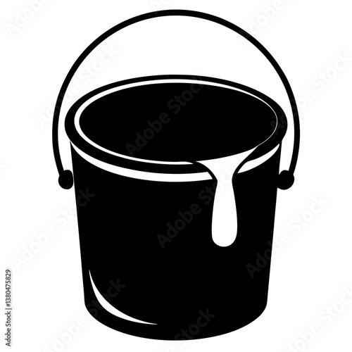 bucket with paint