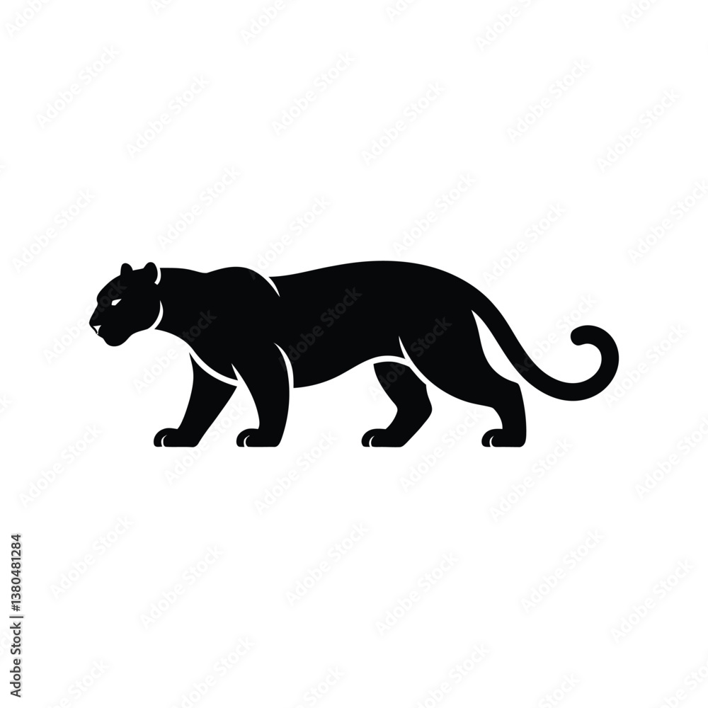 Fototapeta premium black panther illustration