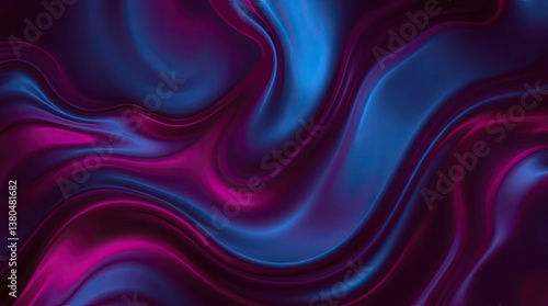 Wallpaper Mural Abstract art piece displays smooth flowing gradients of color Torontodigital.ca
