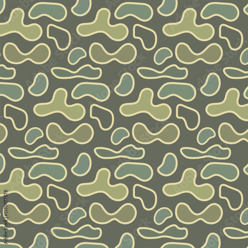 Duck hunter or Frog skin camouflage seamless pattern design